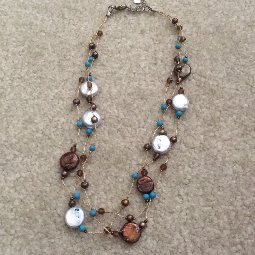 Brand new three strand necklace